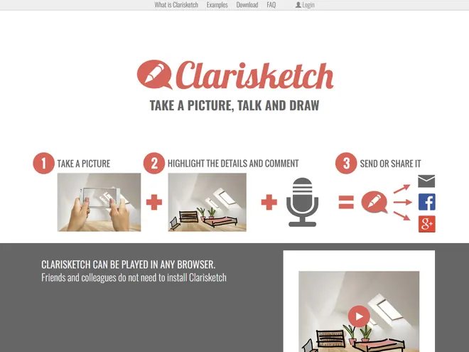 Screenshot of www.clarisketch.com