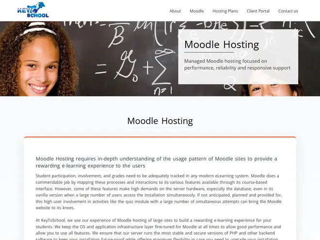 Screenshot of www.keytoschool.com