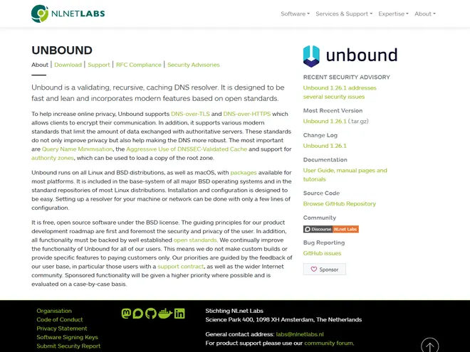 Screenshot of nlnetlabs.nl