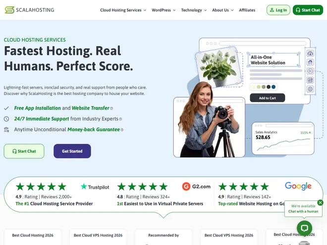 Screenshot of www.scalahosting.com